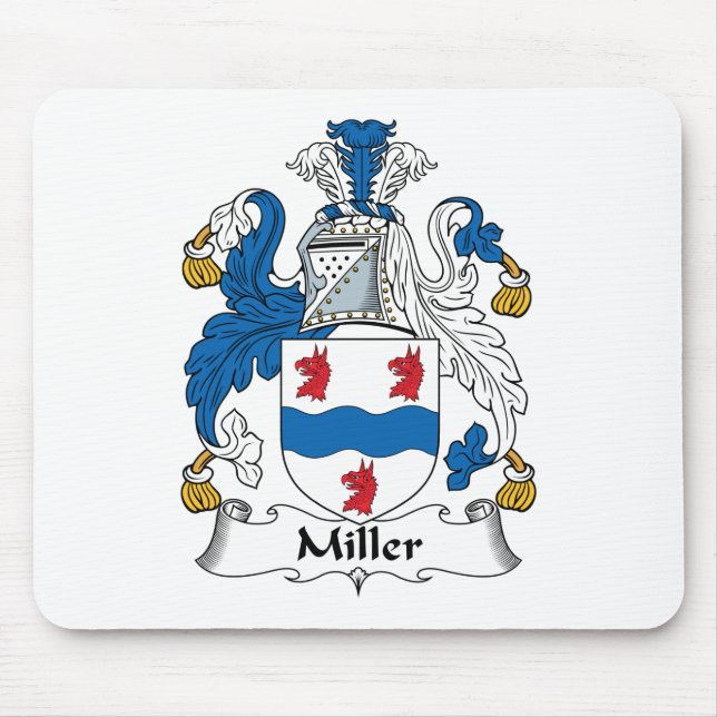 Alfombrilla De Ratón Escudo de la familia de Miller (Frente)