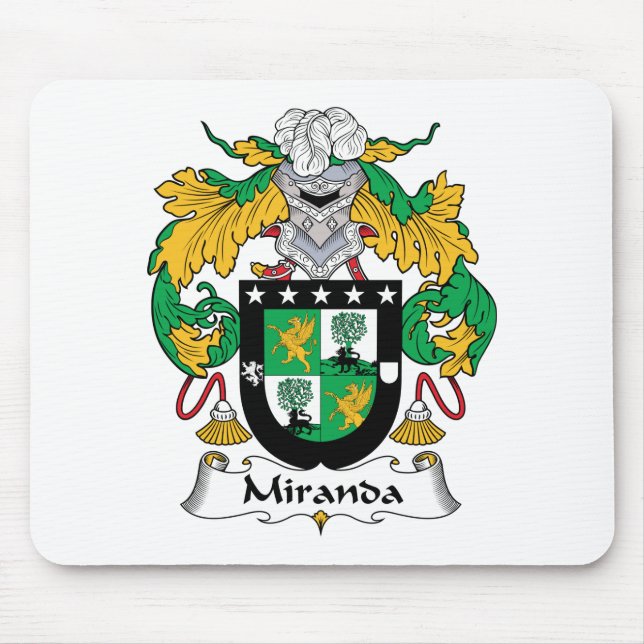 Alfombrilla De Ratón Escudo de la familia de Miranda (Frente)