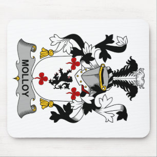 Alfombrilla De Ratón Escudo de la familia de Molloy