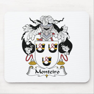 Alfombrilla De Ratón Escudo de la familia de Monteiro