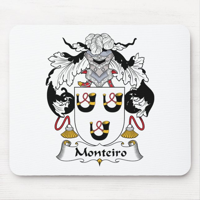 Alfombrilla De Ratón Escudo de la familia de Monteiro (Frente)