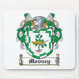 Alfombrilla De Ratón Escudo de la familia de Mooney