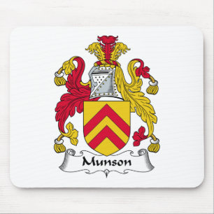 Alfombrilla De Ratón Escudo de la familia de Munson