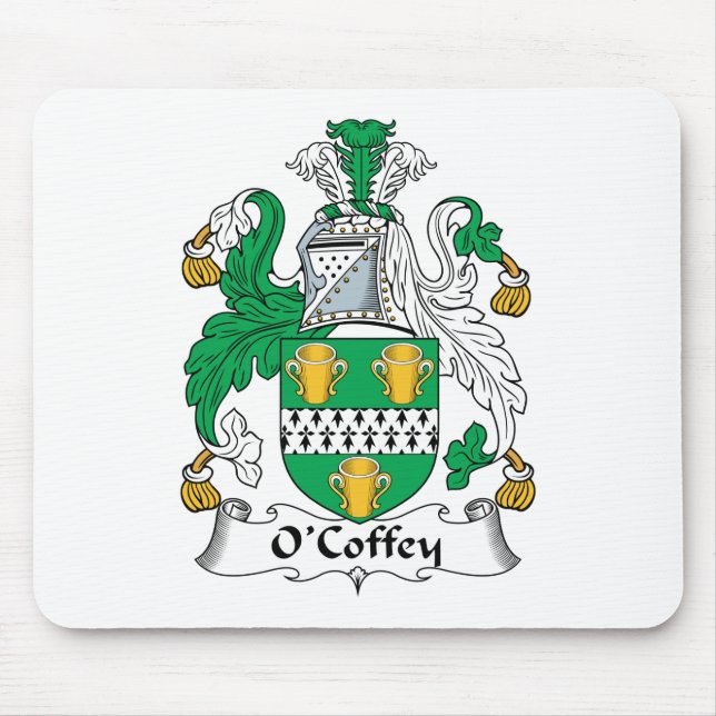 Alfombrilla De Ratón Escudo de la familia de O'Coffey (Frente)