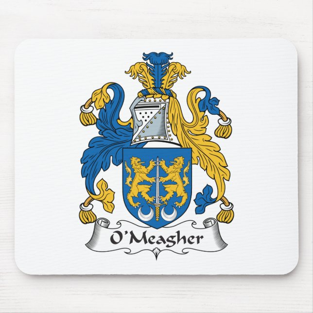 Alfombrilla De Ratón Escudo de la familia de O'Meagher (Frente)