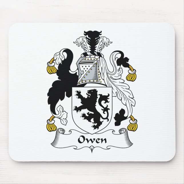 Alfombrilla De Ratón Escudo de la familia de Owen (Frente)