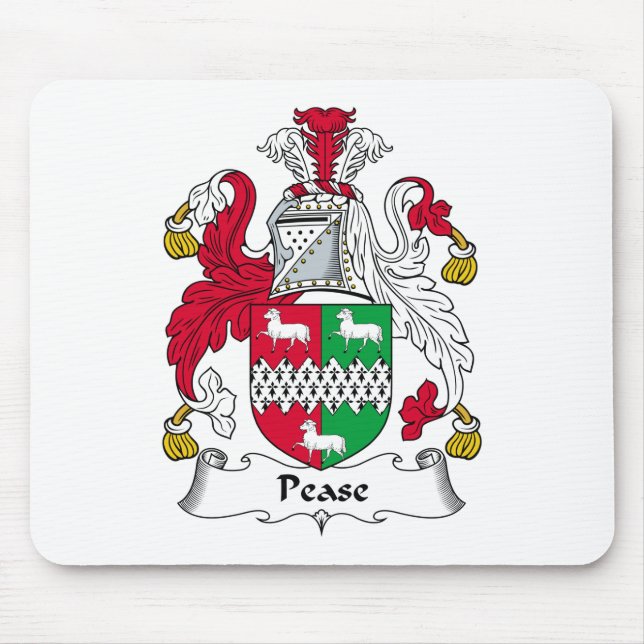 Alfombrilla De Ratón Escudo de la familia de Pease (Frente)