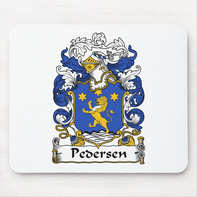 Alfombrilla De Ratón Escudo de la familia de Pedersen (Frente)