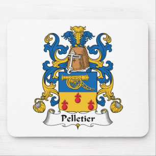 Alfombrilla De Ratón Escudo de la familia de Pelletier