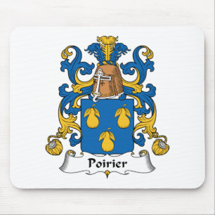 Alfombrilla De Ratón Escudo de la familia de Poirier