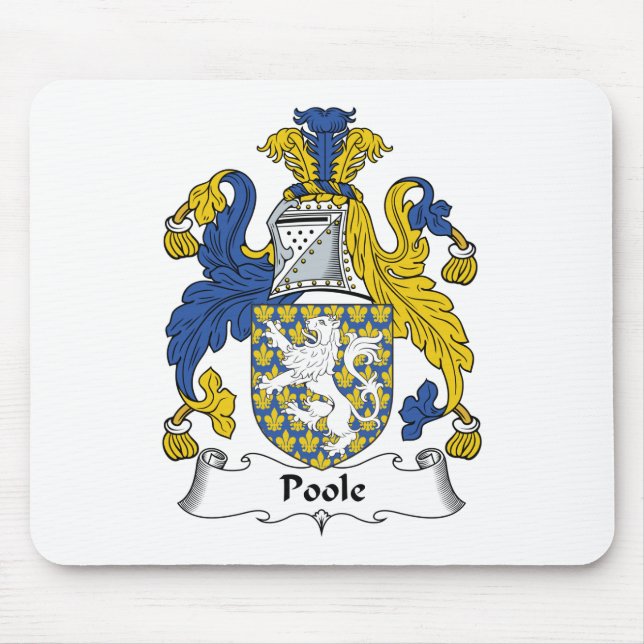 Alfombrilla De Ratón Escudo de la familia de Poole (Frente)