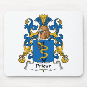 Alfombrilla De Ratón Escudo de la familia de Prieur