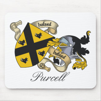Alfombrilla De Ratón Escudo de la familia de Purcell