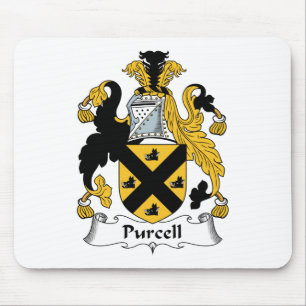 Alfombrilla De Ratón Escudo de la familia de Purcell