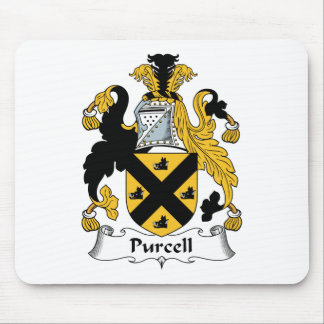 Alfombrilla De Ratón Escudo de la familia de Purcell