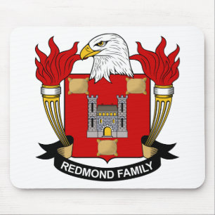 Alfombrilla De Ratón Escudo de la familia de Redmond