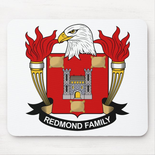 Alfombrilla De Ratón Escudo de la familia de Redmond (Frente)