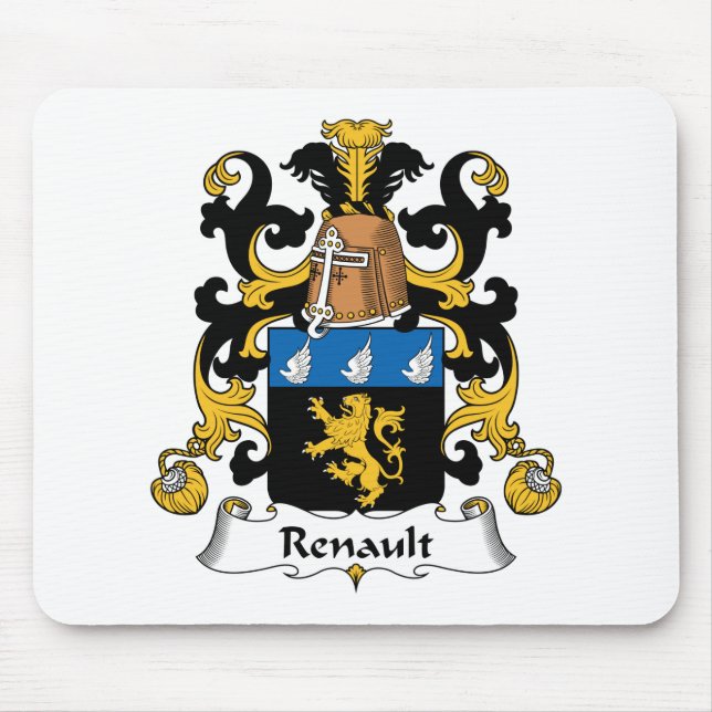 Alfombrilla De Ratón Escudo de la familia de Renault (Frente)