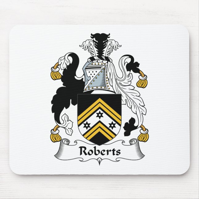 Alfombrilla De Ratón Escudo de la familia de Roberts (Frente)