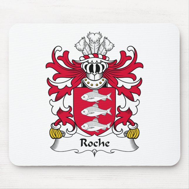 Alfombrilla De Ratón Escudo de la familia de Roche (Frente)