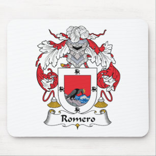 Alfombrilla De Ratón Escudo de la familia de Romero
