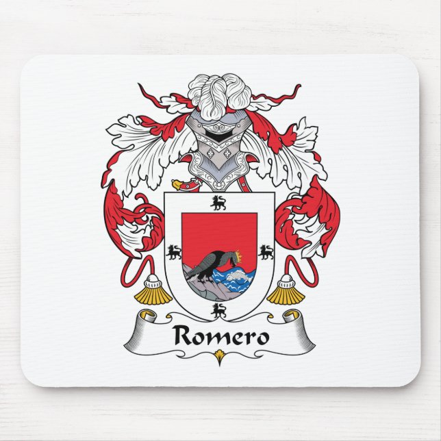 Alfombrilla De Ratón Escudo de la familia de Romero (Frente)