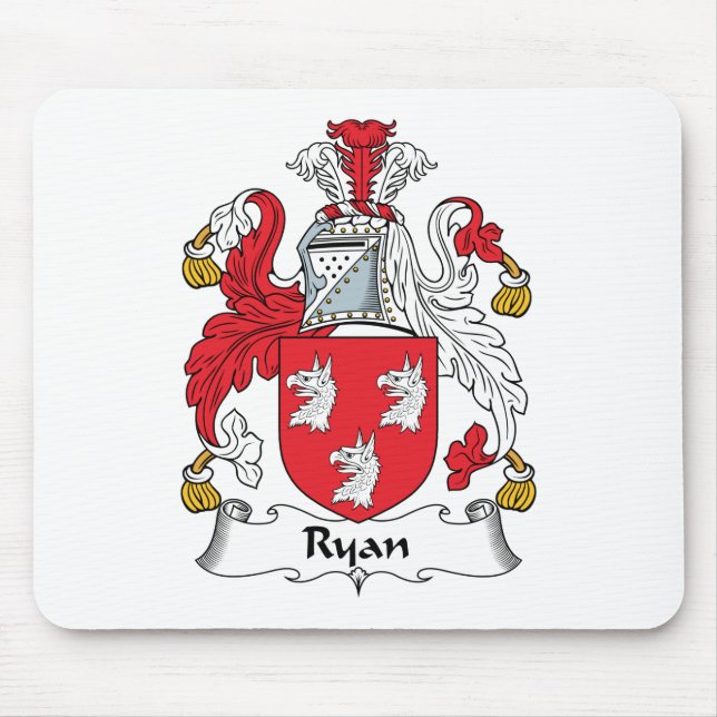 Alfombrilla De Ratón Escudo de la familia de Ryan (Frente)