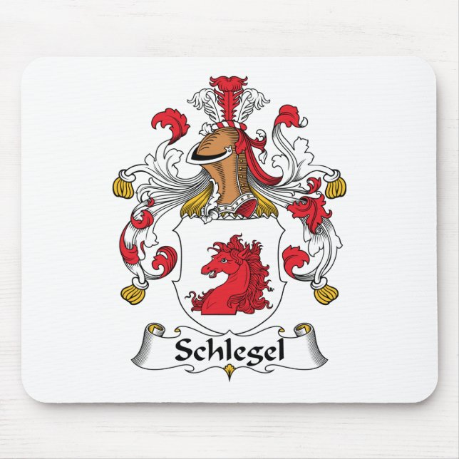 Alfombrilla De Ratón Escudo de la familia de Schlegel (Frente)