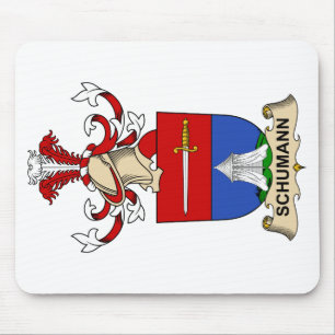 Alfombrilla De Ratón Escudo de la familia de Schumann
