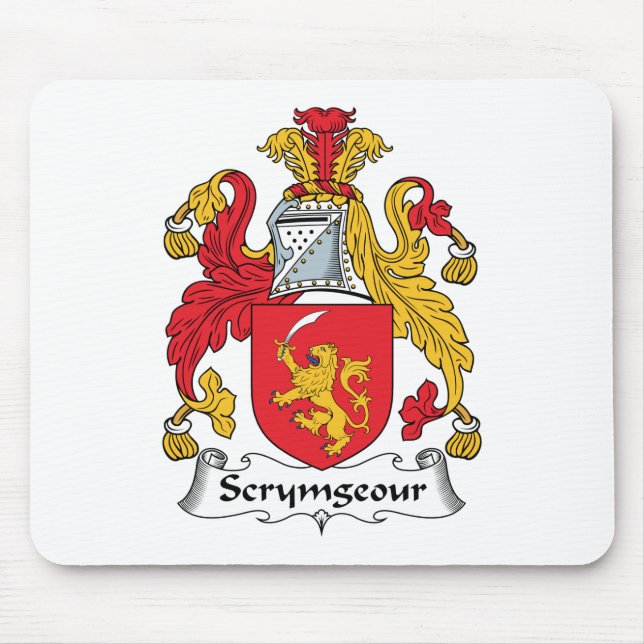 Alfombrilla De Ratón Escudo de la familia de Scrymgeour (Frente)
