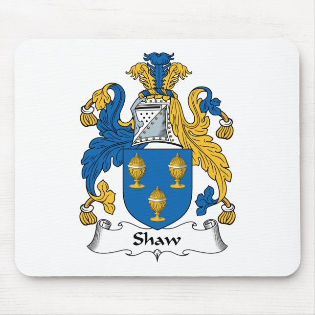 Alfombrilla De Ratón Escudo de la familia de Shaw (Frente)