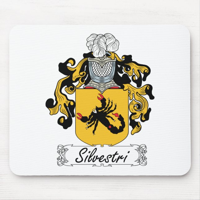 Alfombrilla De Ratón Escudo de la familia de Silvestri (Frente)