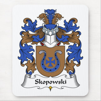 Alfombrilla De Ratón Escudo de la familia de Skopowski