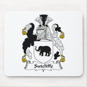 Alfombrilla De Ratón Escudo de la familia de Sutcliffe
