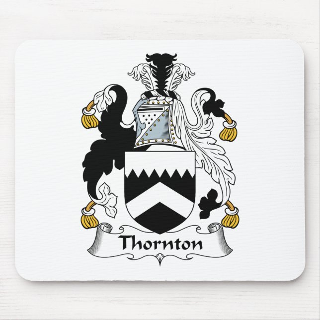 Alfombrilla De Ratón Escudo de la familia de Thornton (Frente)