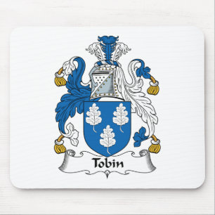 Alfombrilla De Ratón Escudo de la familia de Tobin