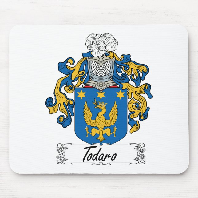 Alfombrilla De Ratón Escudo de la familia de Todaro (Frente)