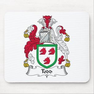 Alfombrilla De Ratón Escudo de la familia de Todd