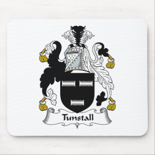 Alfombrilla De Ratón Escudo de la familia de Tunstall