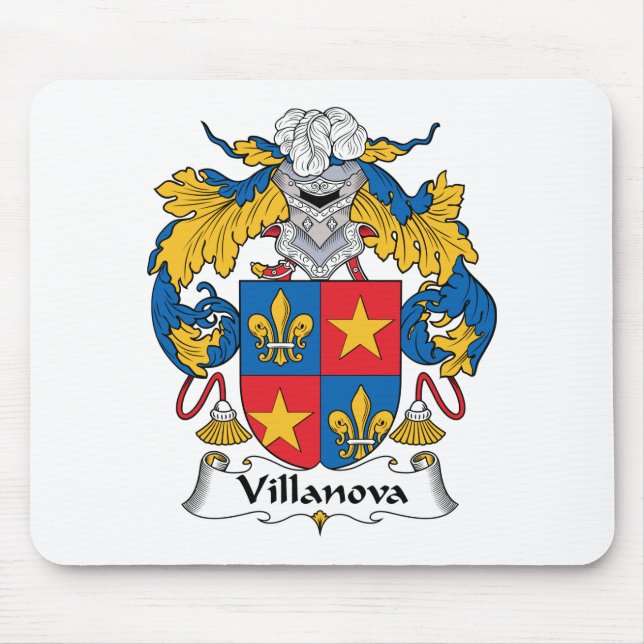 Alfombrilla De Ratón Escudo de la familia de Villanova (Frente)