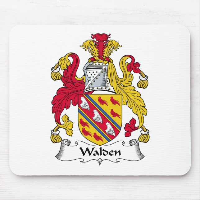 Alfombrilla De Ratón Escudo de la familia de Walden (Frente)