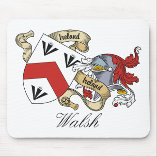 Alfombrilla De Ratón Escudo de la familia de Walsh