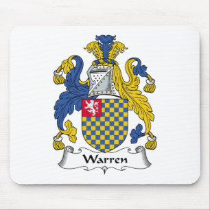 Alfombrilla De Ratón Escudo de la familia de Warren