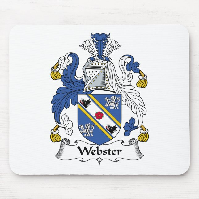 Alfombrilla De Ratón Escudo de la familia de Webster (Frente)