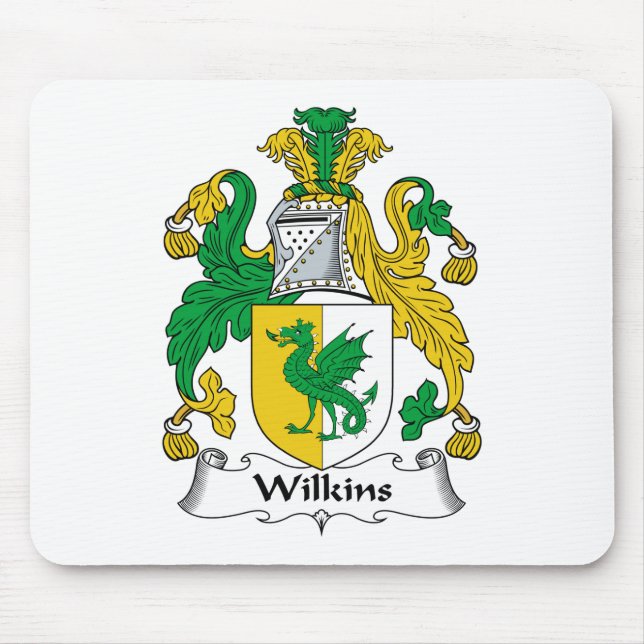 Alfombrilla De Ratón Escudo de la familia de Wilkins (Frente)
