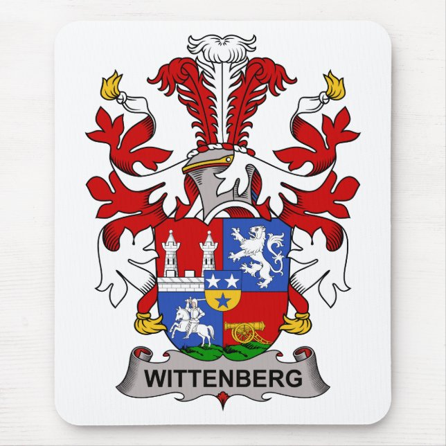 Alfombrilla De Ratón Escudo de la familia de Wittenberg (Frente)