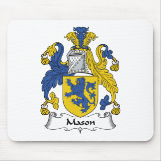 Alfombrilla De Ratón Escudo de la familia del albañil