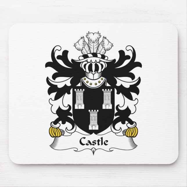 Alfombrilla De Ratón Escudo de la familia del castillo (Frente)