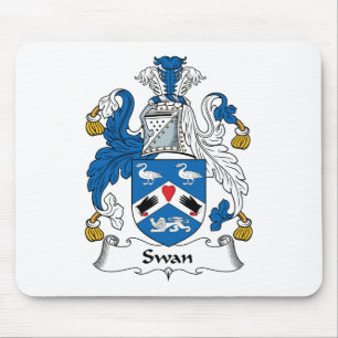Alfombrilla De Ratón Escudo de la familia del cisne