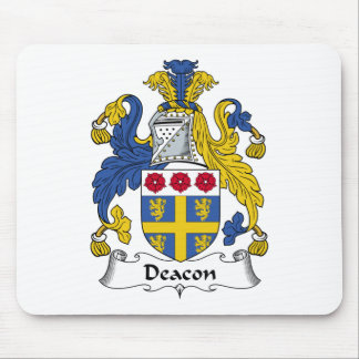 Alfombrilla De Ratón Escudo de la familia del diácono